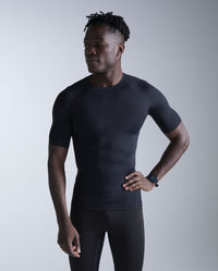 Core Compression Short Sleeve, Black/Black