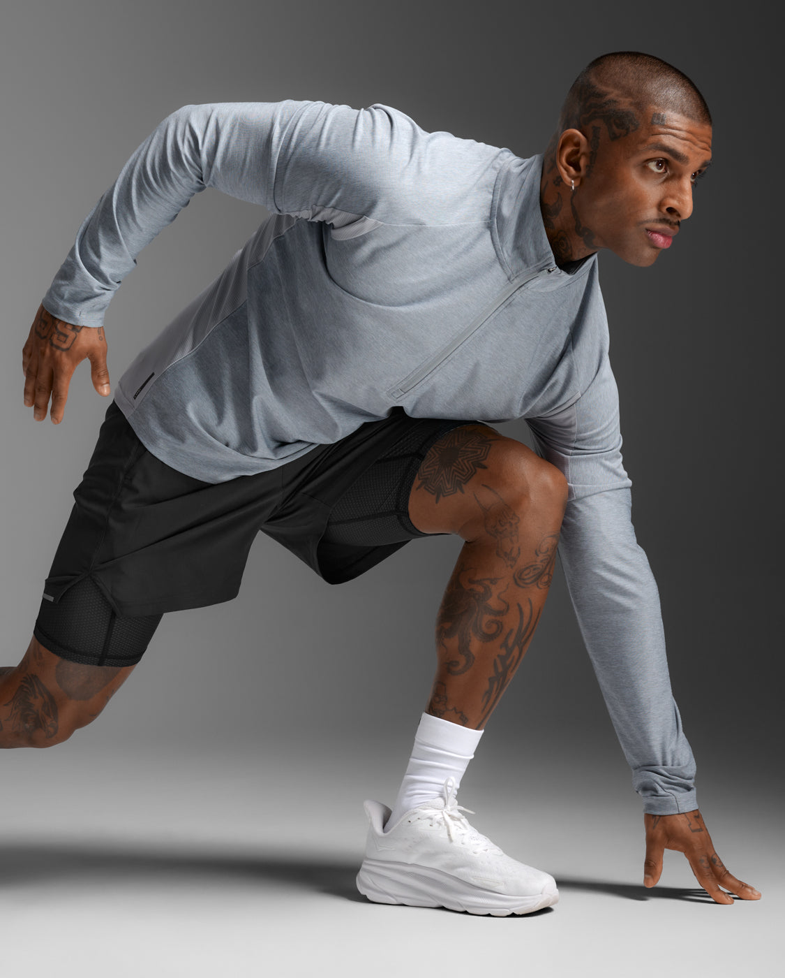 Aero 1/2 Zip, Weathervane/Black Reflective