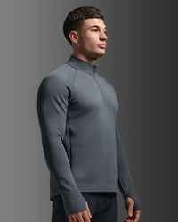 Ignition Haptic 1/4 Zip, Turbulence/Black Reflective