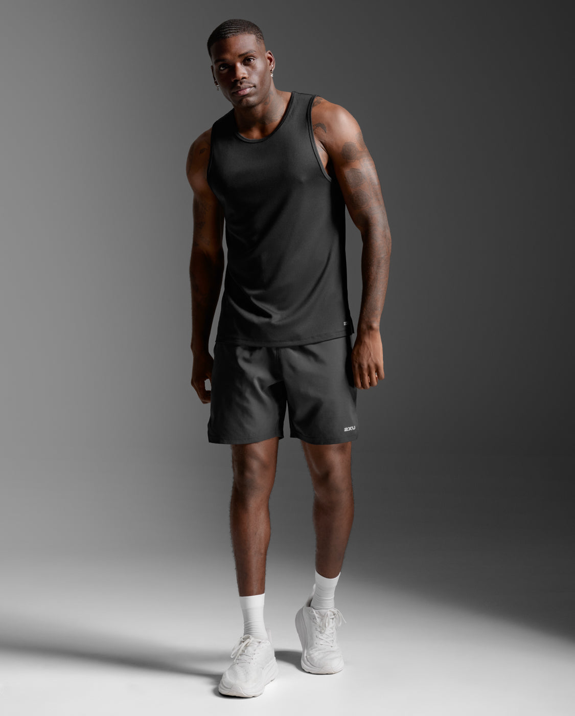 Aero Mesh Tank, Black/Silver Reflective