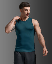 Aero Mesh Tank, Dark Moss/Silver Reflective