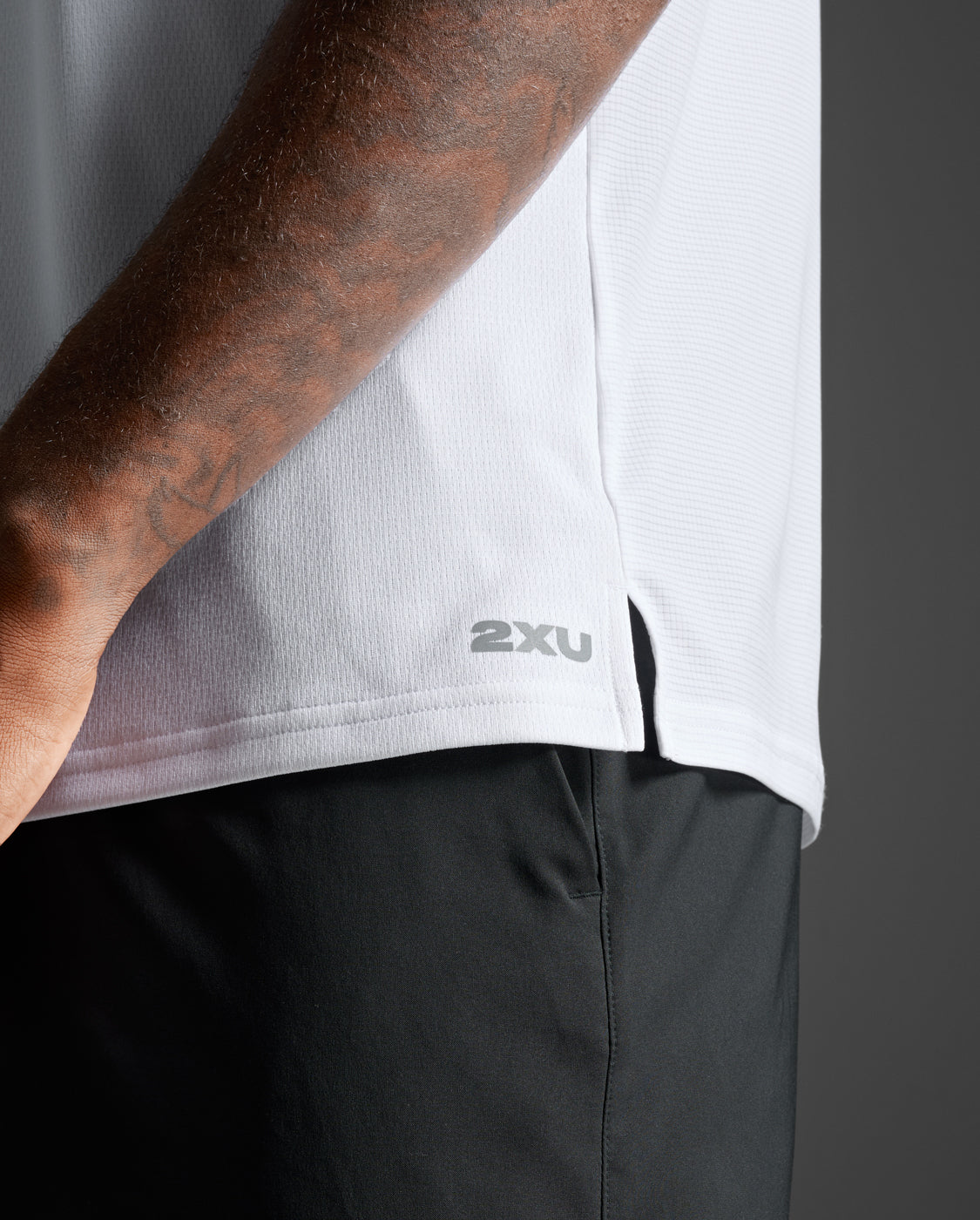 Aero Mesh Tank, White/Silver Reflective