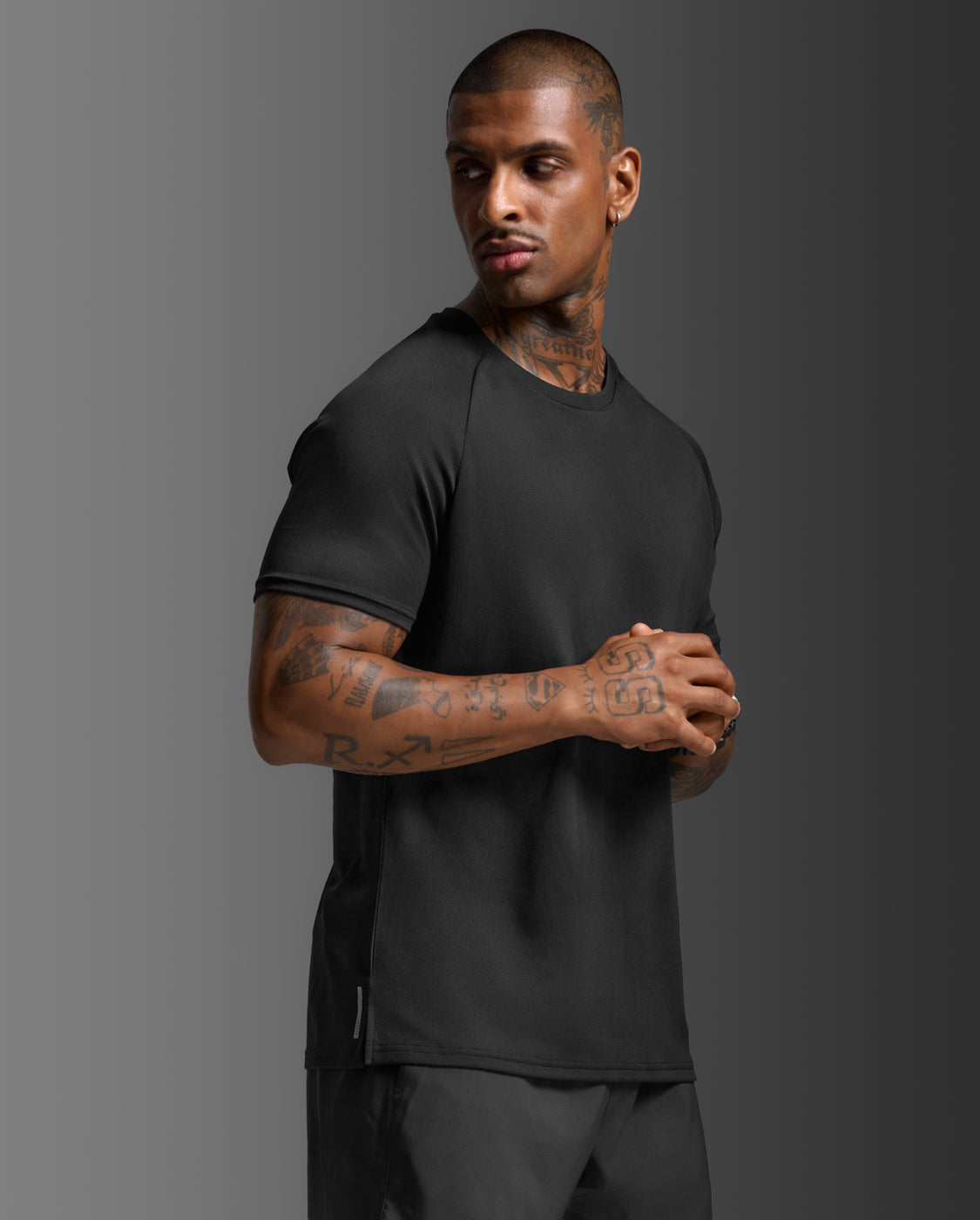 Aero Mesh Tee, Black/Silver Reflective