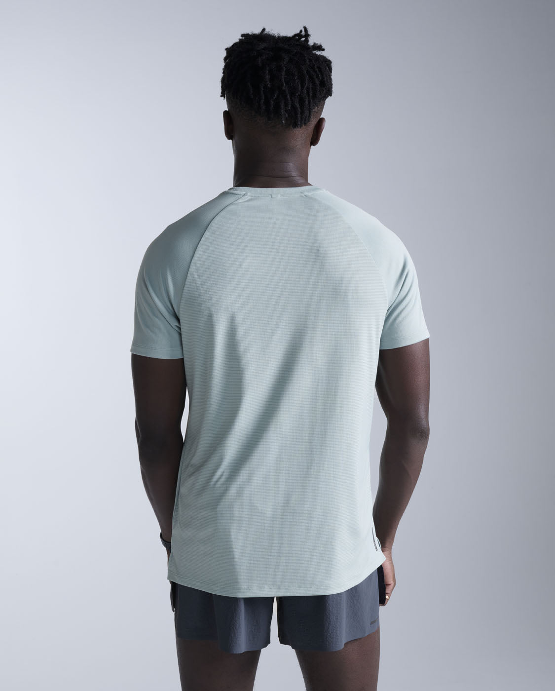 Aero Mesh Tee, Smoke Blue/Black Reflective