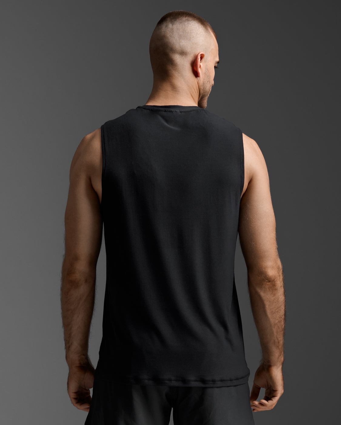 Signature Soft Jersey Tank, Black/Black