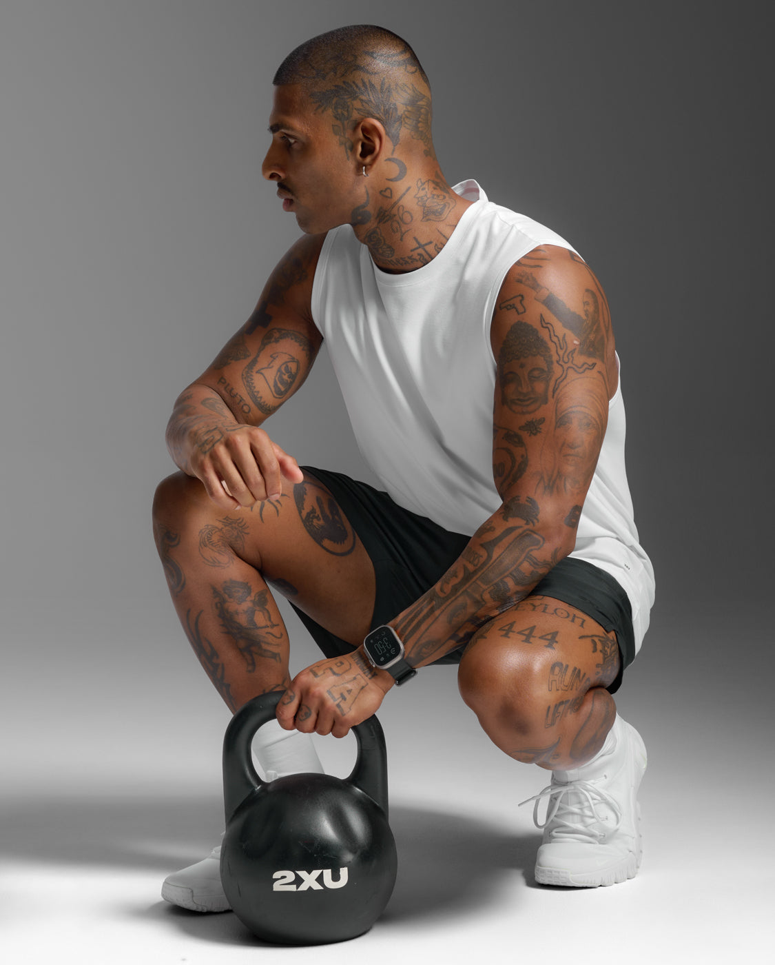Signature Soft Jersey Tank, White/White