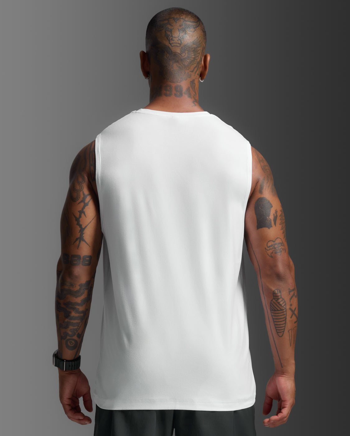 Signature Soft Jersey Tank, White/White