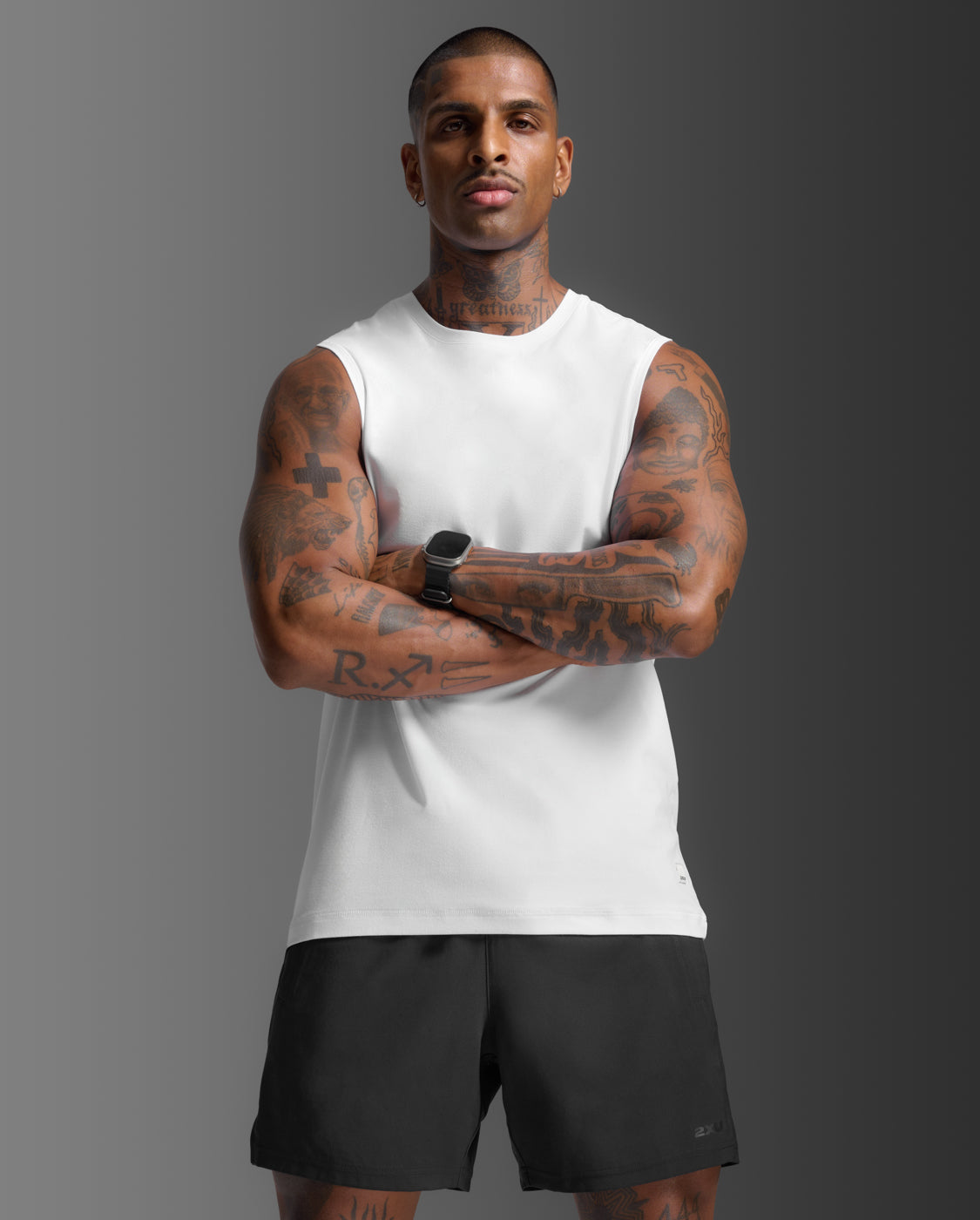 Signature Soft Jersey Tank, White/White