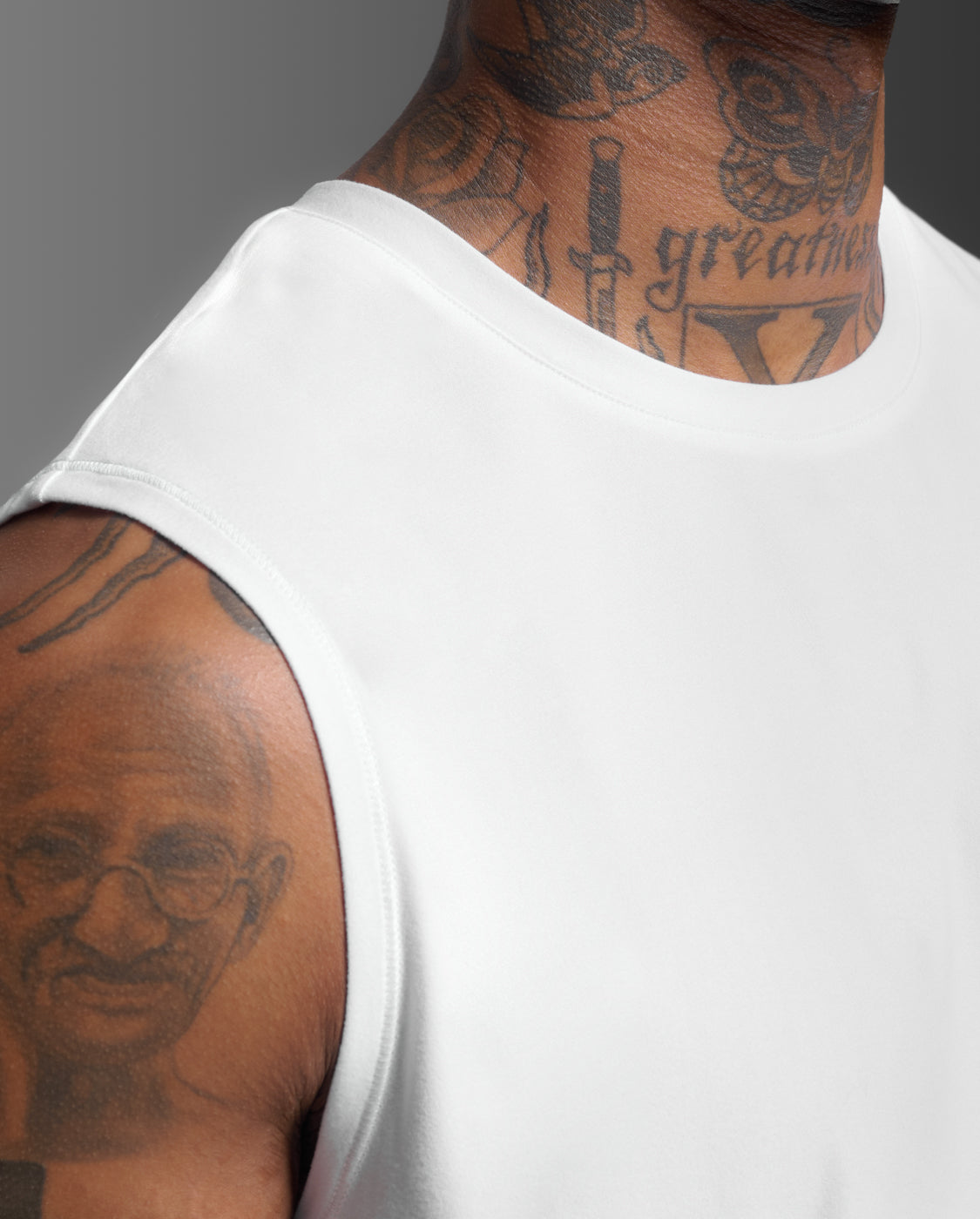 Signature Soft Jersey Tank, White/White