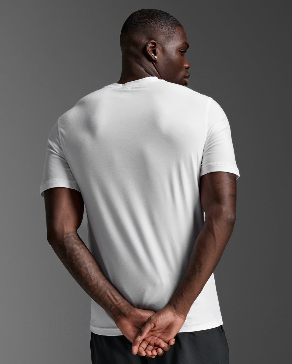 Signature Soft Jersey Tee, White/White