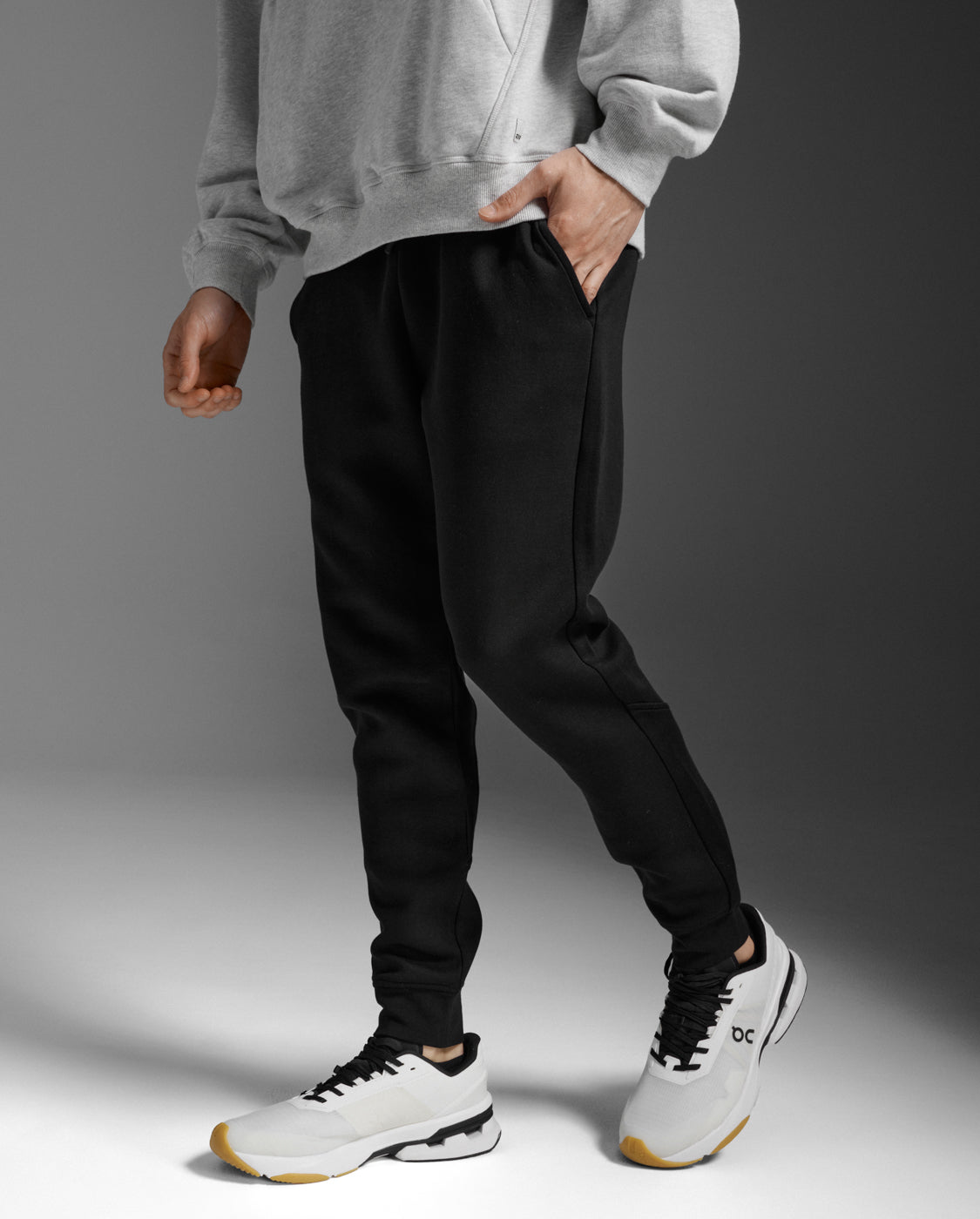 Commute Smooth Spacer Trackpants, Black/Black