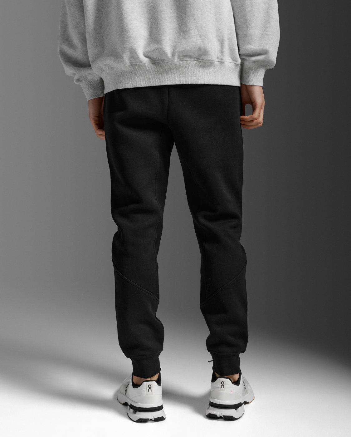 Commute Smooth Spacer Trackpants, Black/Black