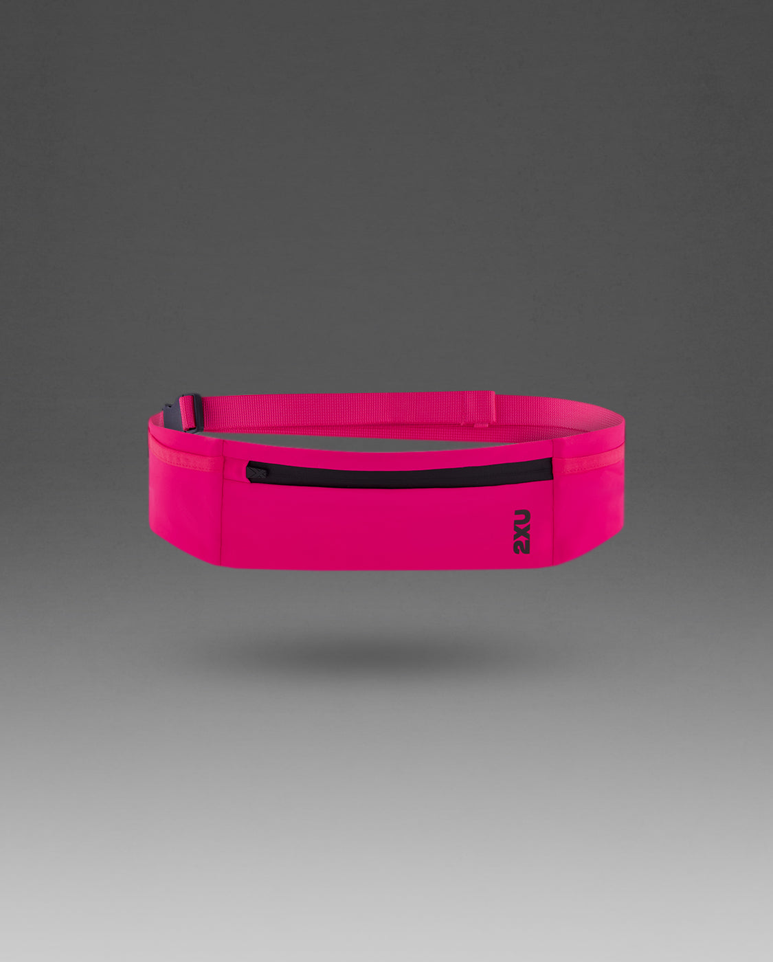 Run Belt, Fuchsia/Black Reflective