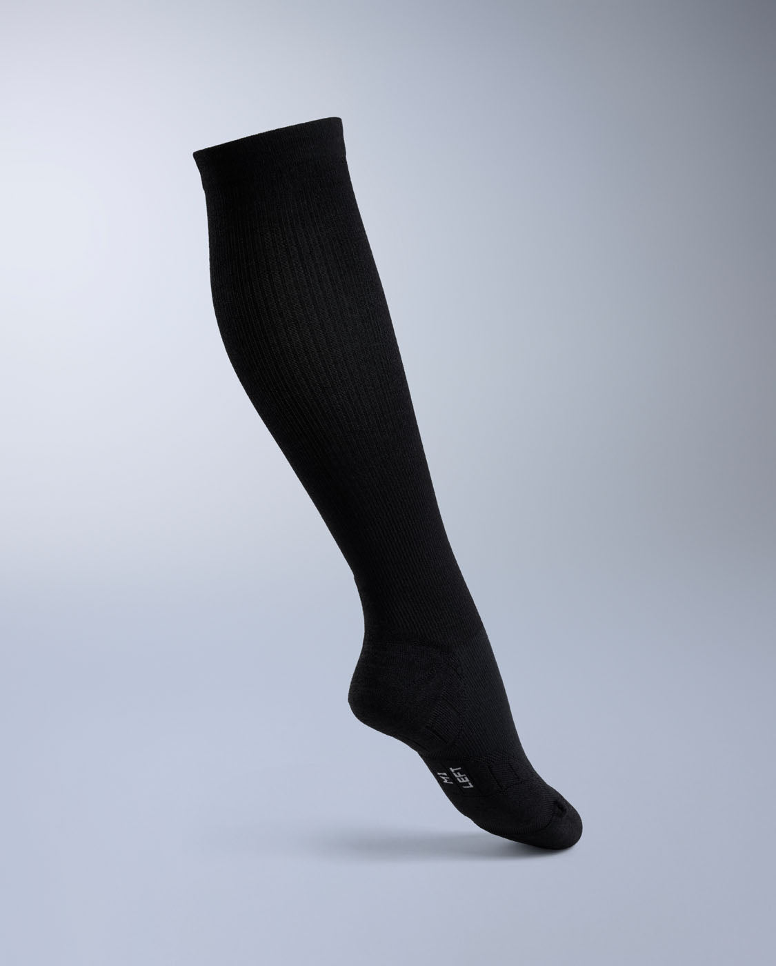 24/7 Bamboo Compression Socks, Black/Grey