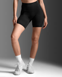 Form Stash Hi-Rise Compression 6 Inch Shorts, BlackBlack1