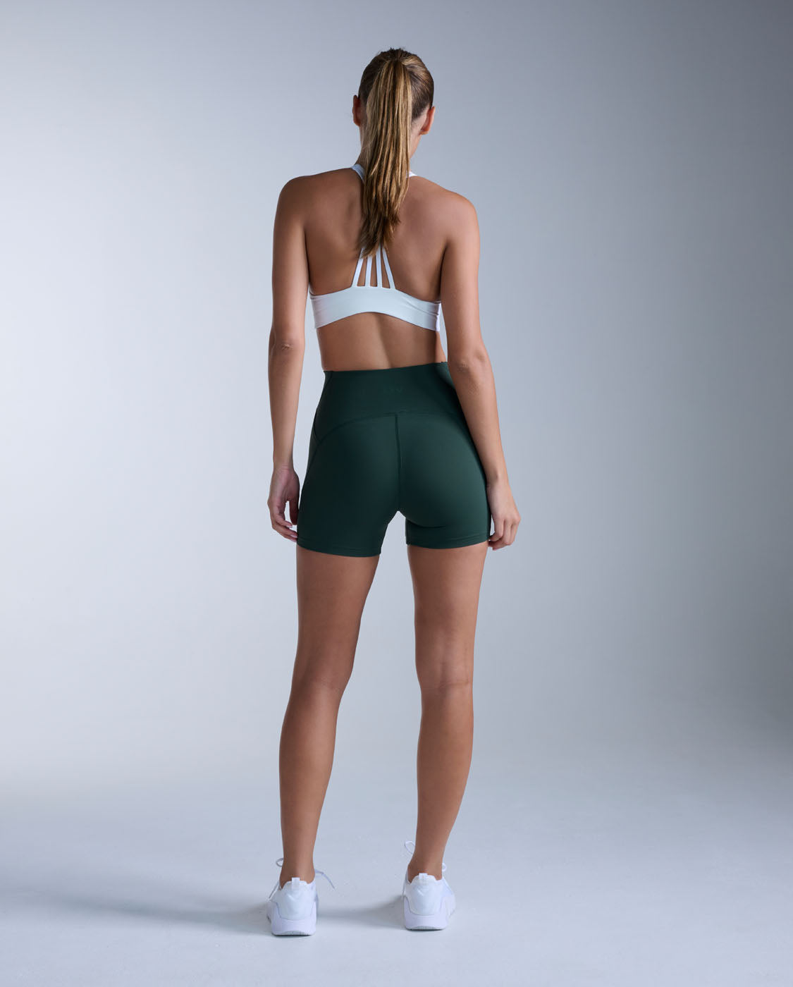 Flex Hi-Rise Compression 4 Inch Short, Ever Green/Ever Green