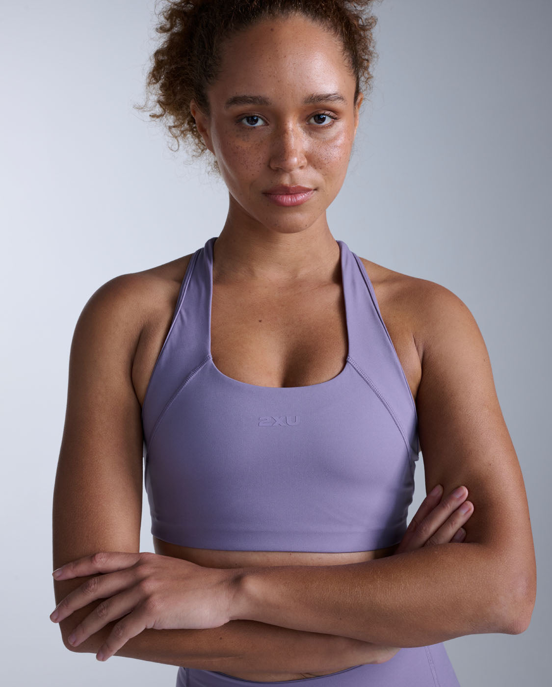 Form Racerback Medium Impact Bra, Dusted Grape/Dusted Grape