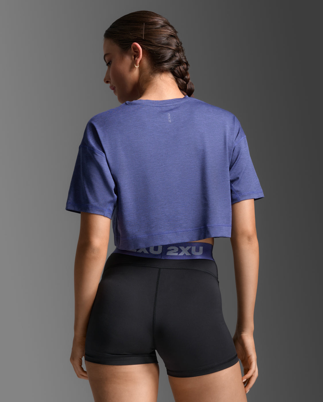Form Soft Jersey Crop Tee, Future Dusk/Future Dusk