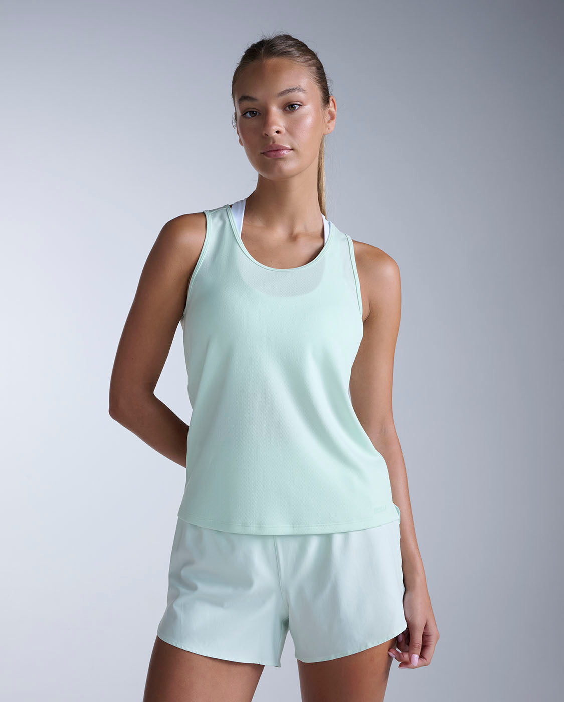Aero Mesh Singlet, Mint Dust/Mint Reflective