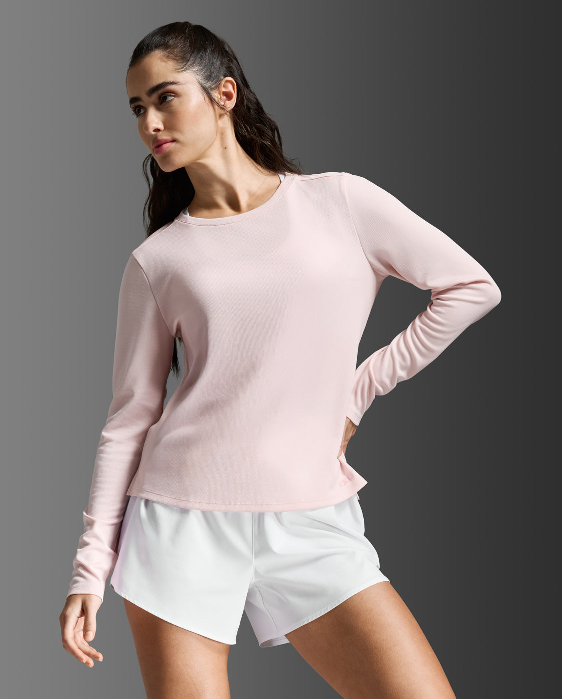 Aero Mesh Long Sleeve, Pink Frost/Pink Frost Reflective