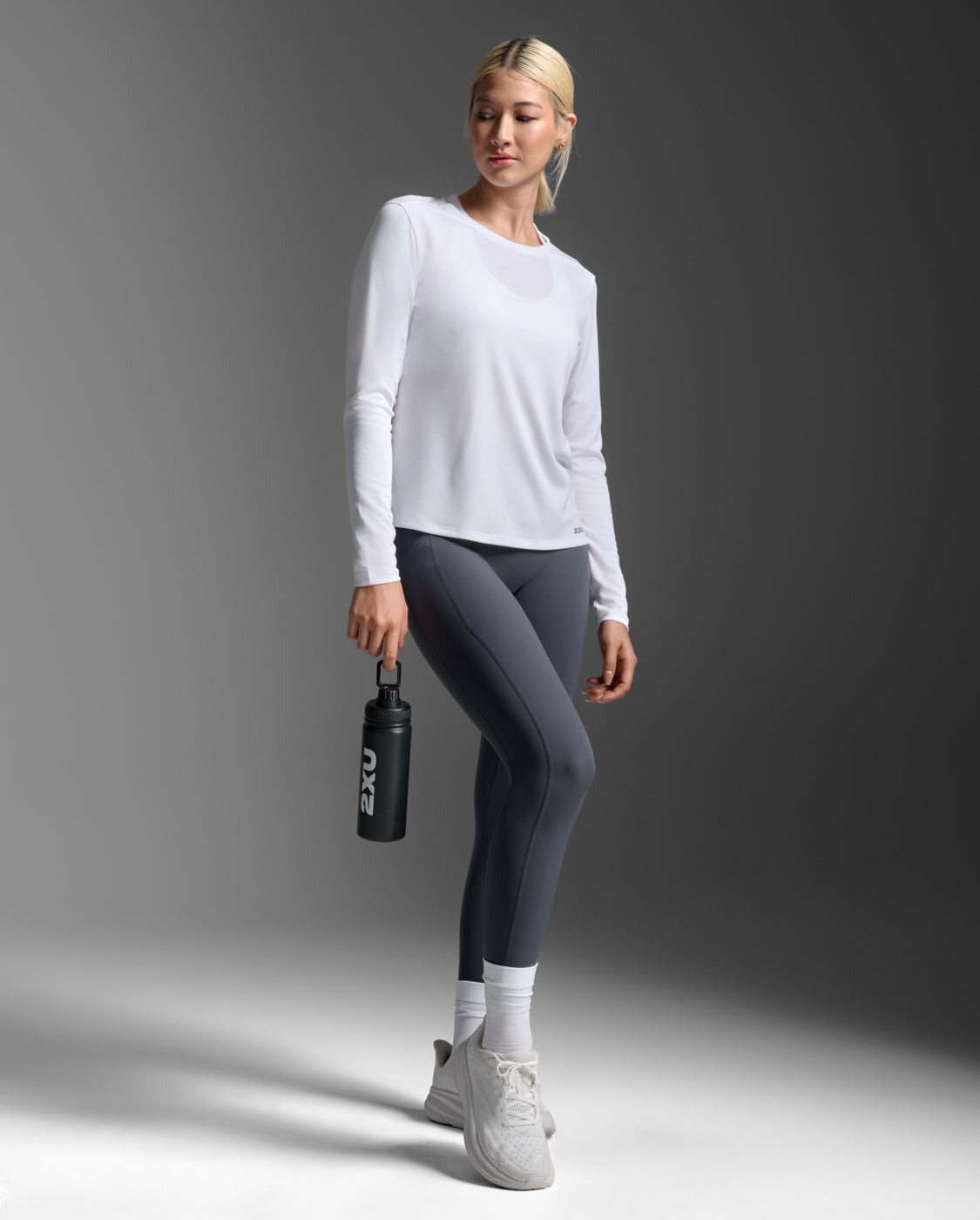 Aero Mesh Long Sleeve, White/Silver Reflective