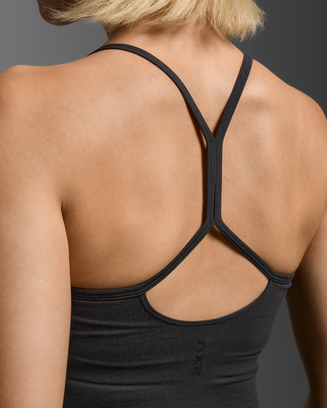 Flex Strappy Crop Tank, Black/Black