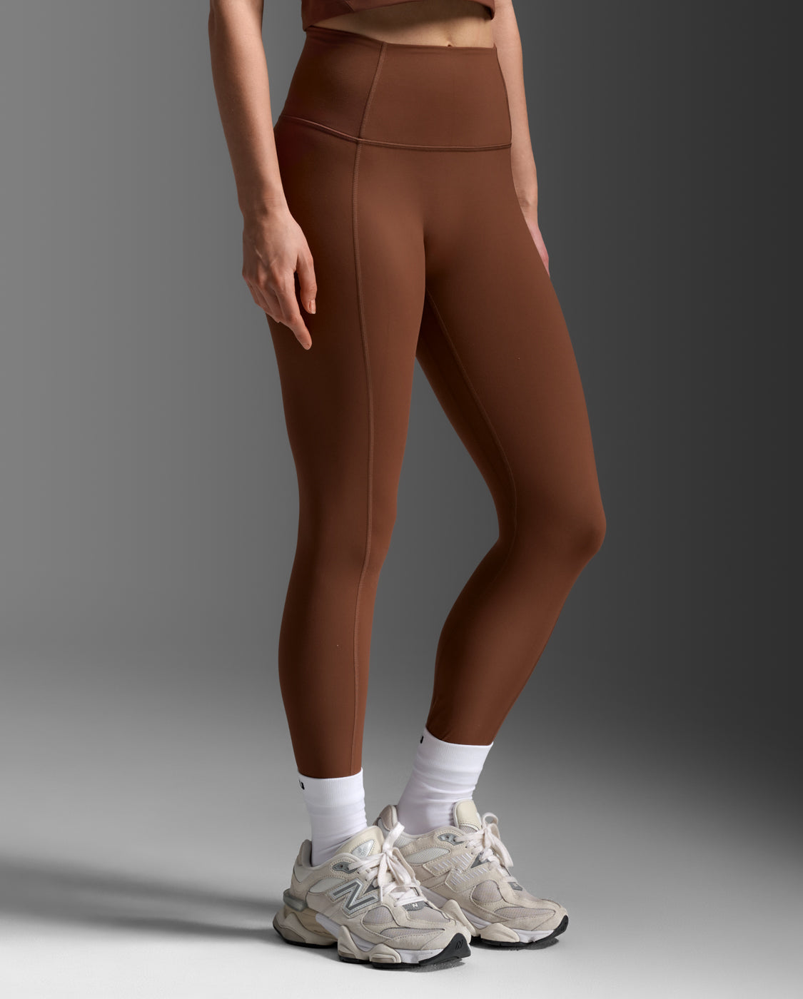 Fluid Hi-Rise Tights, Sepia/Sepia