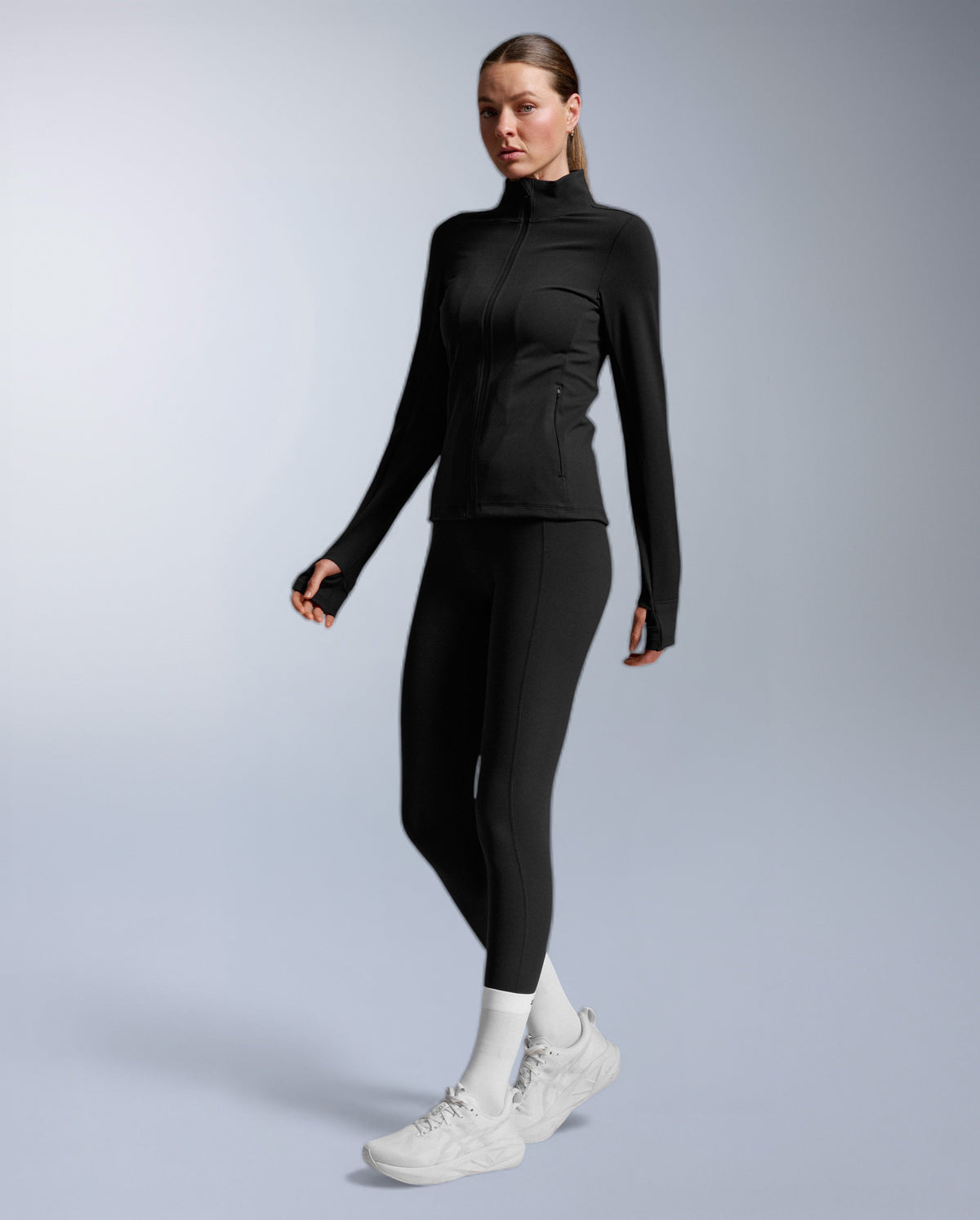 Fluid Full Zip Jacket, Black/Black